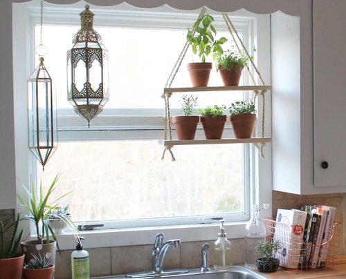 Hanging Herb Shelves