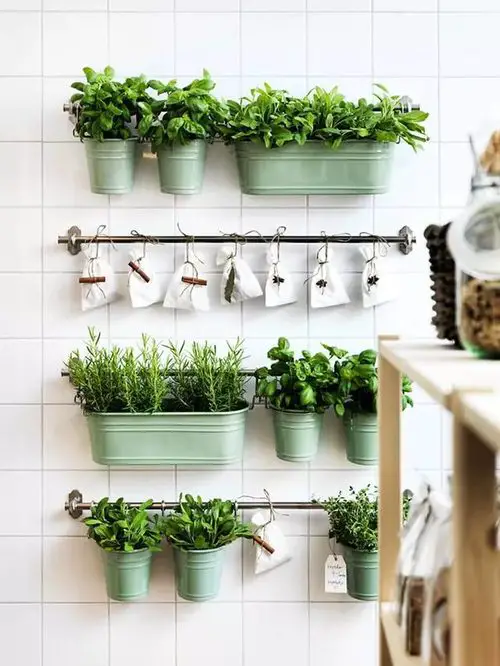 Hang Metal Containers and Buckets on Towel Rods