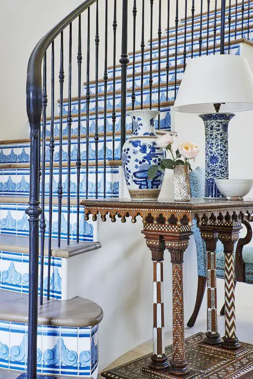 A Lavish Blue Staircase