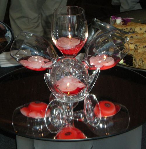 Wine Glass Centerpiece
