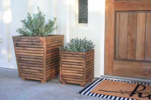 ront Door Planters for Home Entrance 16