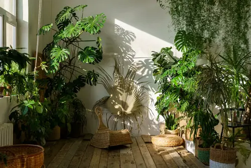 Living Room with Garden Ideas A Corner Garden