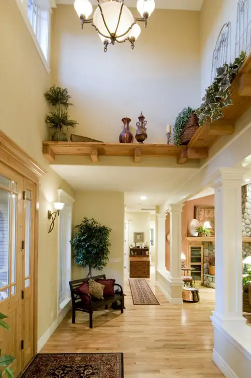  Entryway Décor Ideas with Plants on Wall Shelves