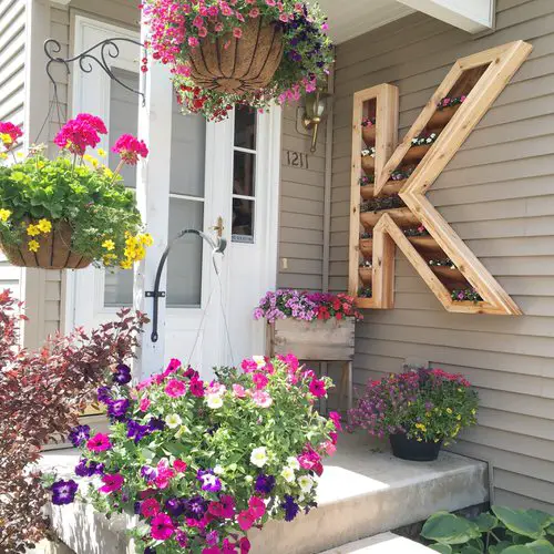 ront Door Planters for Home Entrance 08