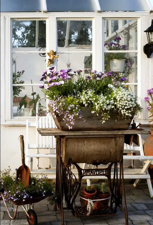Sewing Desk Planter
