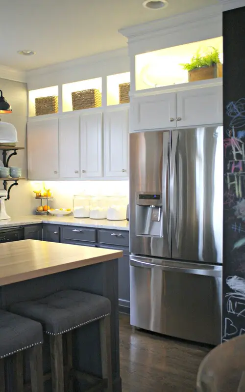 Cabinet Lights with Baskets Above Your Kitchen Cabinets 10