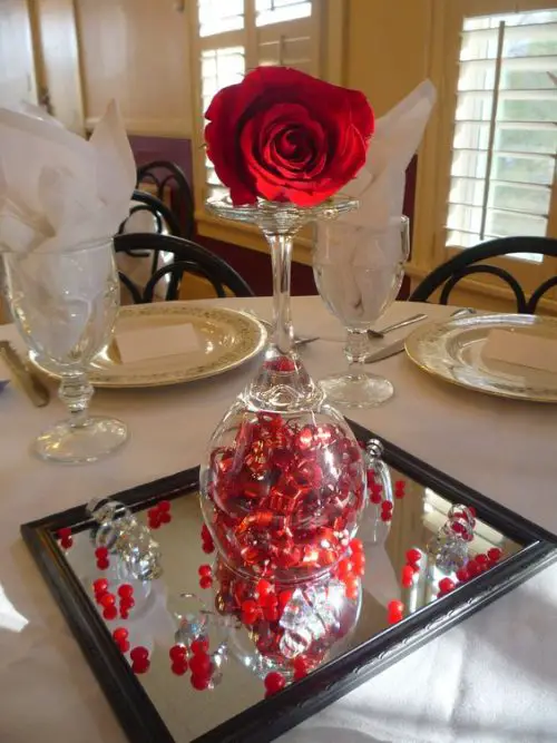 Rose in a Wine Glass