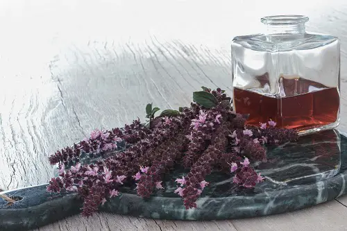 Make Basil Flowers Vinegar               
