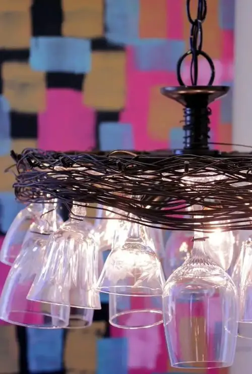 DIY Wine Glass Centerpieces