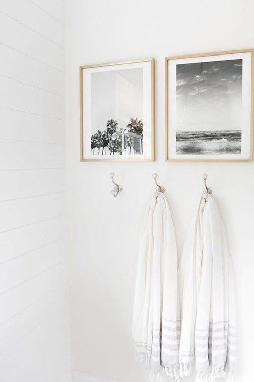  Paintings and Hooks for Towels