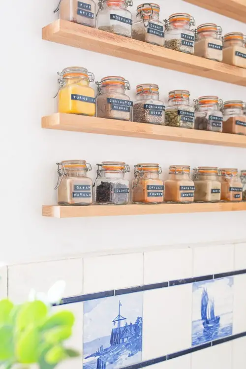 Floating Spice Rack