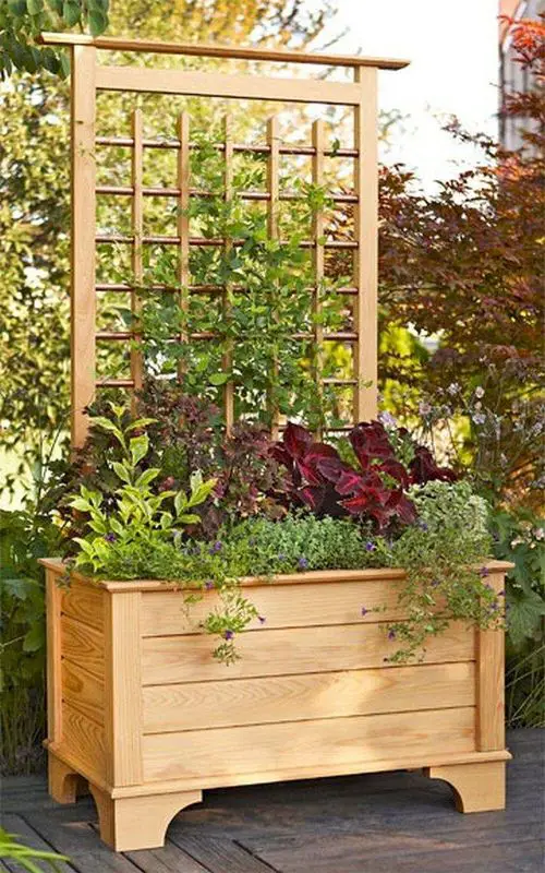 Planter Box with Trellis