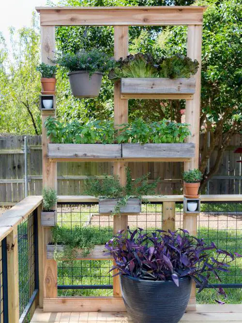 A Handy 2-in-1 Planter and Privacy Screen