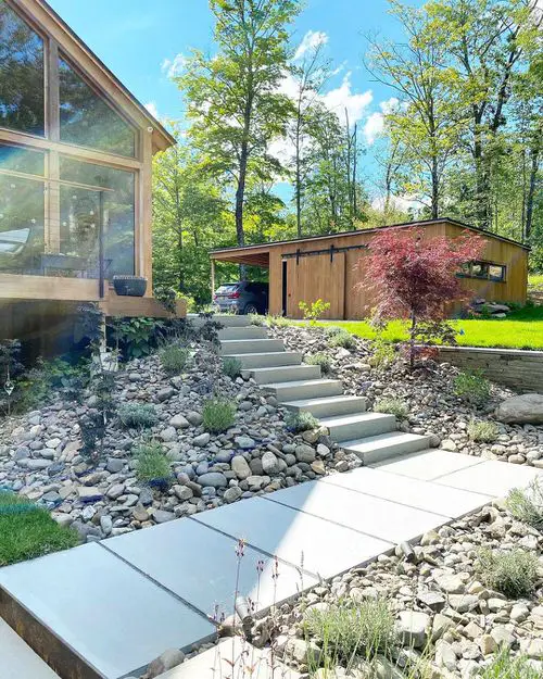 Rock Contemporary Landscaping and Architecture