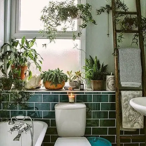 Plants in a Luxury Bathroom 19