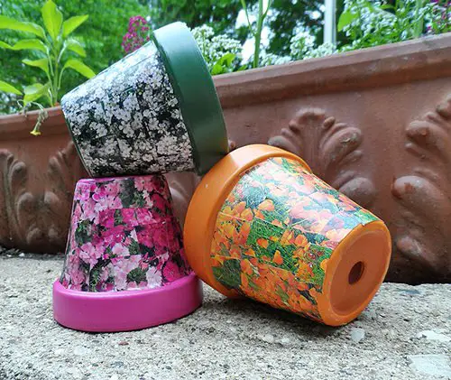Best Decoupage Terracotta Pots 23