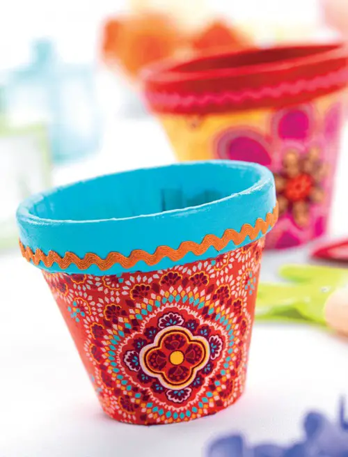 Best Decoupage Terracotta Pots 24