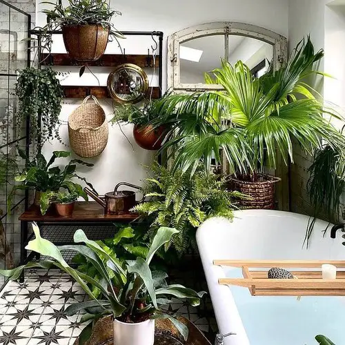 Plants in a Luxury Bathroom 38