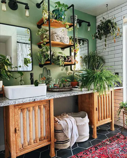 Bathrooms Turned into Incredible Indoor Gardens 7