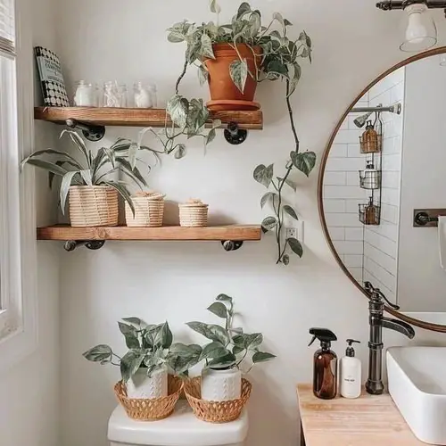 Plants in a Luxury Bathroom 17