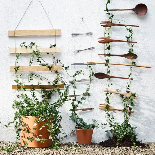 Stylish DIY Ladder and Trellis Ideas 9