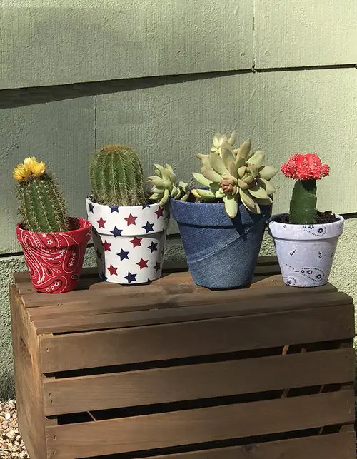 DIY Decoupage Flower Pots for Garden 10