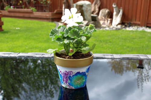 Best Decoupage Terracotta Pots 12
