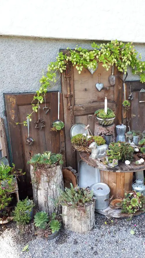 Flea Market Garden Decor Ideas 29