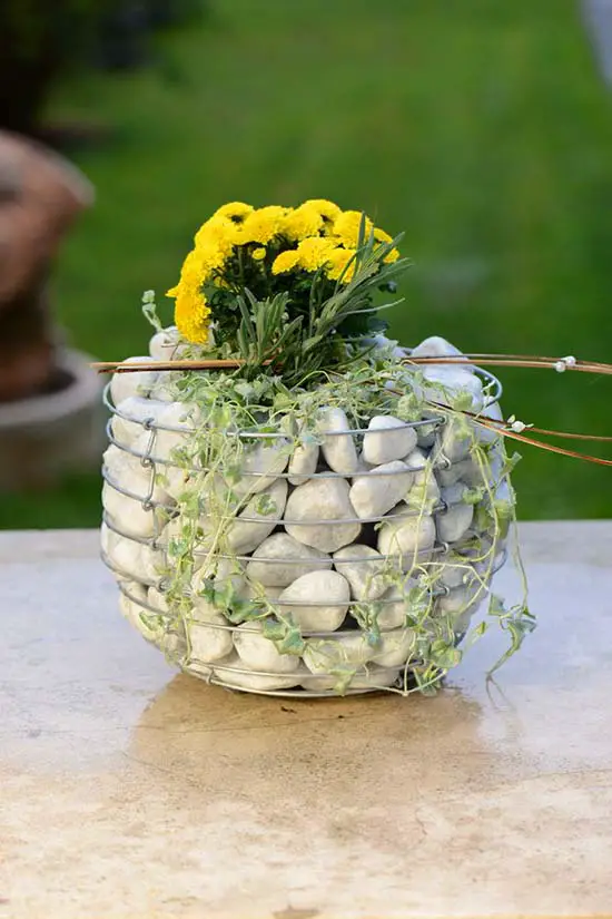 Gabion Plant Stand Design Ideas  19