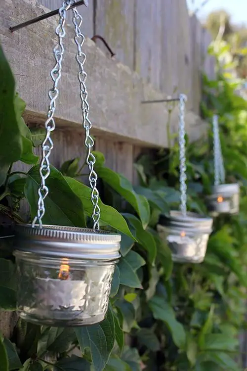 DIY Hanging Jar Candle Holders