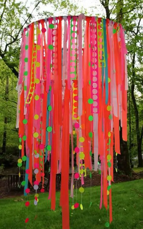 Ribbons Hula Hoop Hanging