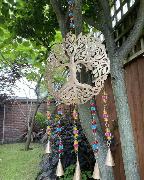 Hanging Decoration Ideas for Backyard and Garden Tree of Life Hanging Bells