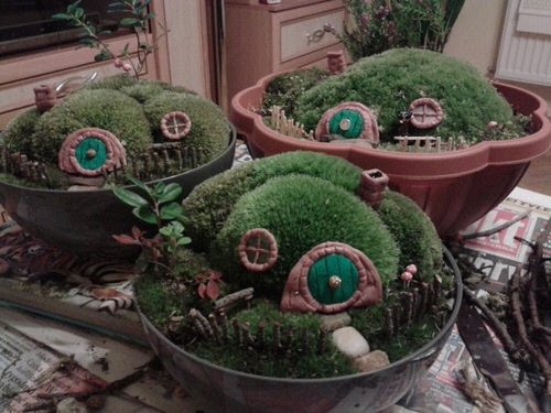 DIY Fairy Garden in Bowls Miniature Fantasy Garden Ideas 