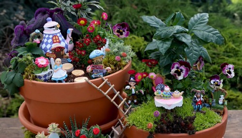 Alice in Wonderland Fairy Garden