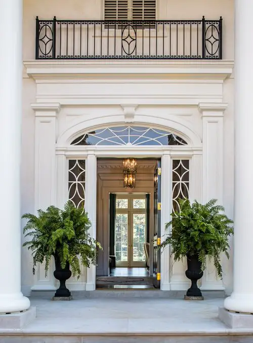 Large Pots on Entrance