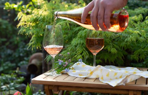 Leftover Wine In the Garden
