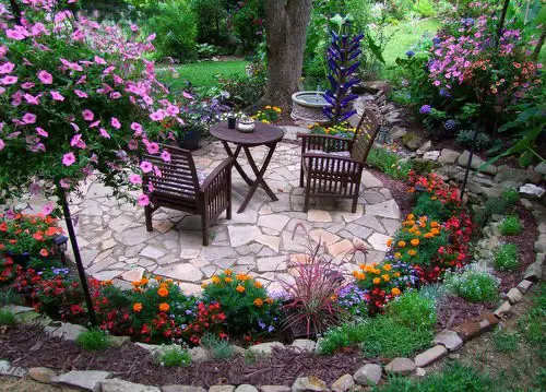 Add Flowers and Furniture for a Perfect Seating
