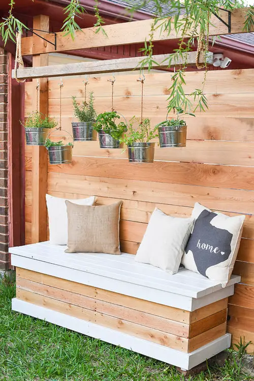Herb Chandelier Hanging Decoration Ideas for Backyard and Garden 3