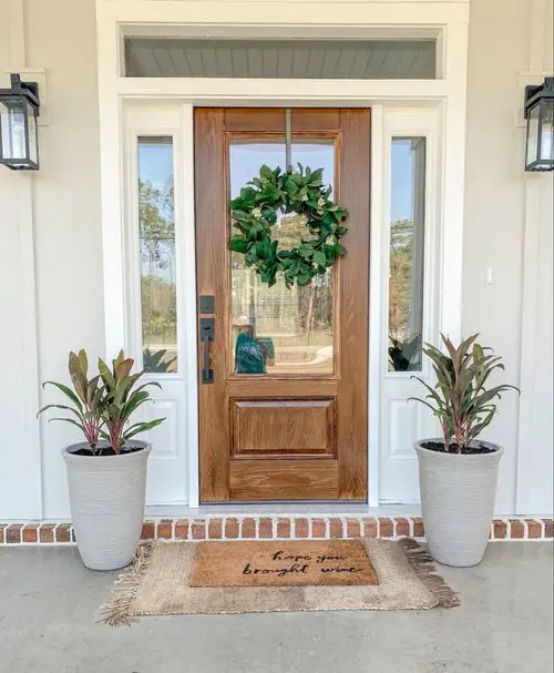  Beautiful Front Door Container Ideas 6