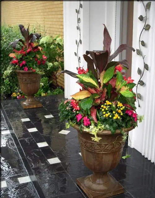  Beautiful Front Door Container Ideas 16