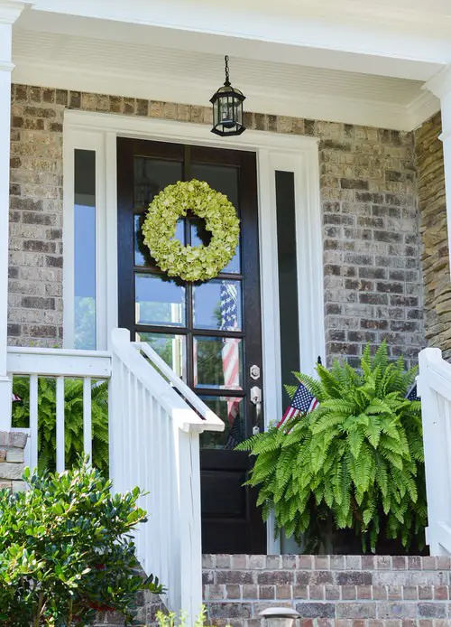 Beautiful Front Door Container Ideas 19