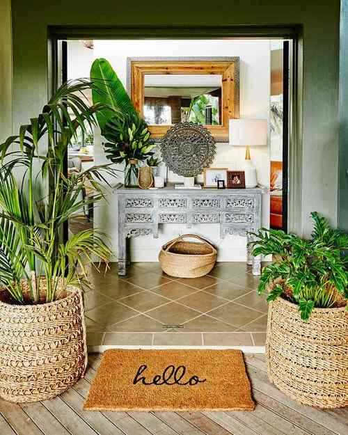 Beautiful Front Door Container Ideas 23