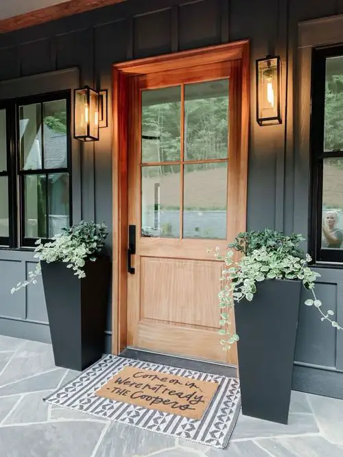 Beautiful Front Door Container Ideas 13
