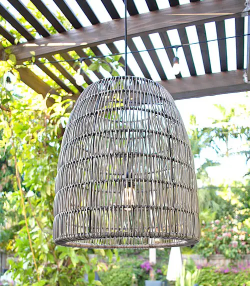 Hanging Lampshade for the Patio