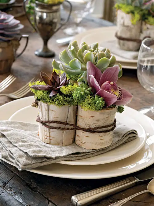 Cylindrical Boxes Centerpiece