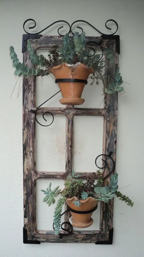 Turn an Antique Wooden Frame into a Succulent Holder