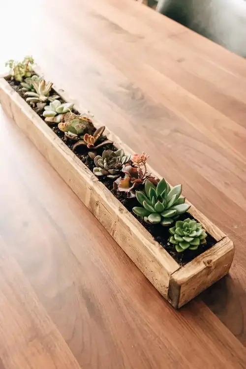Planter Box Centerpiece Arrangement Ideas