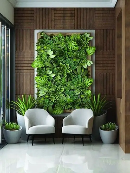 A Vertical Wall Jungle to Grace Your Living Room Decor