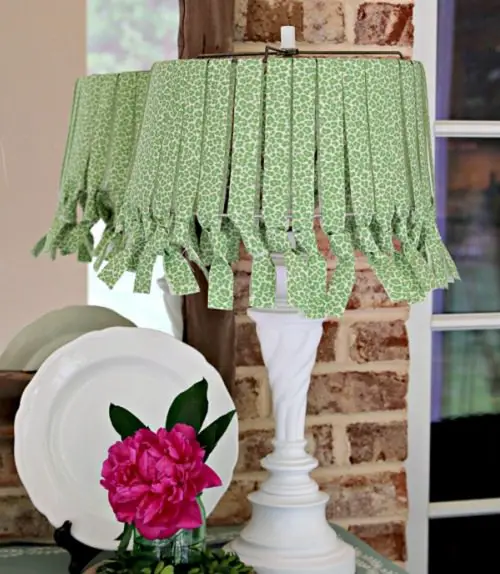 Fabric Lampshade for Garden