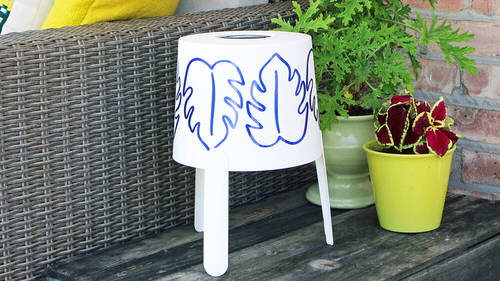 DIY Lamp Shade for Garden Ideas Monstera Printed Lampshade with Vinyl
